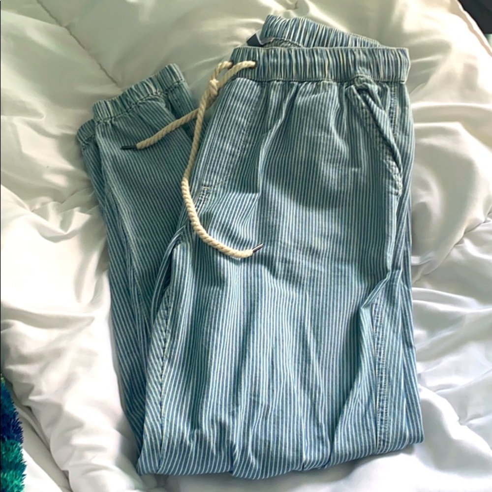 Striped aerie joggers